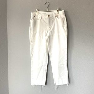 Talbots Straight Crop white Jeans